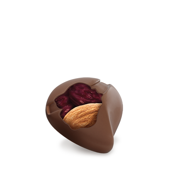 Ibaco Almond cranberry chocolate