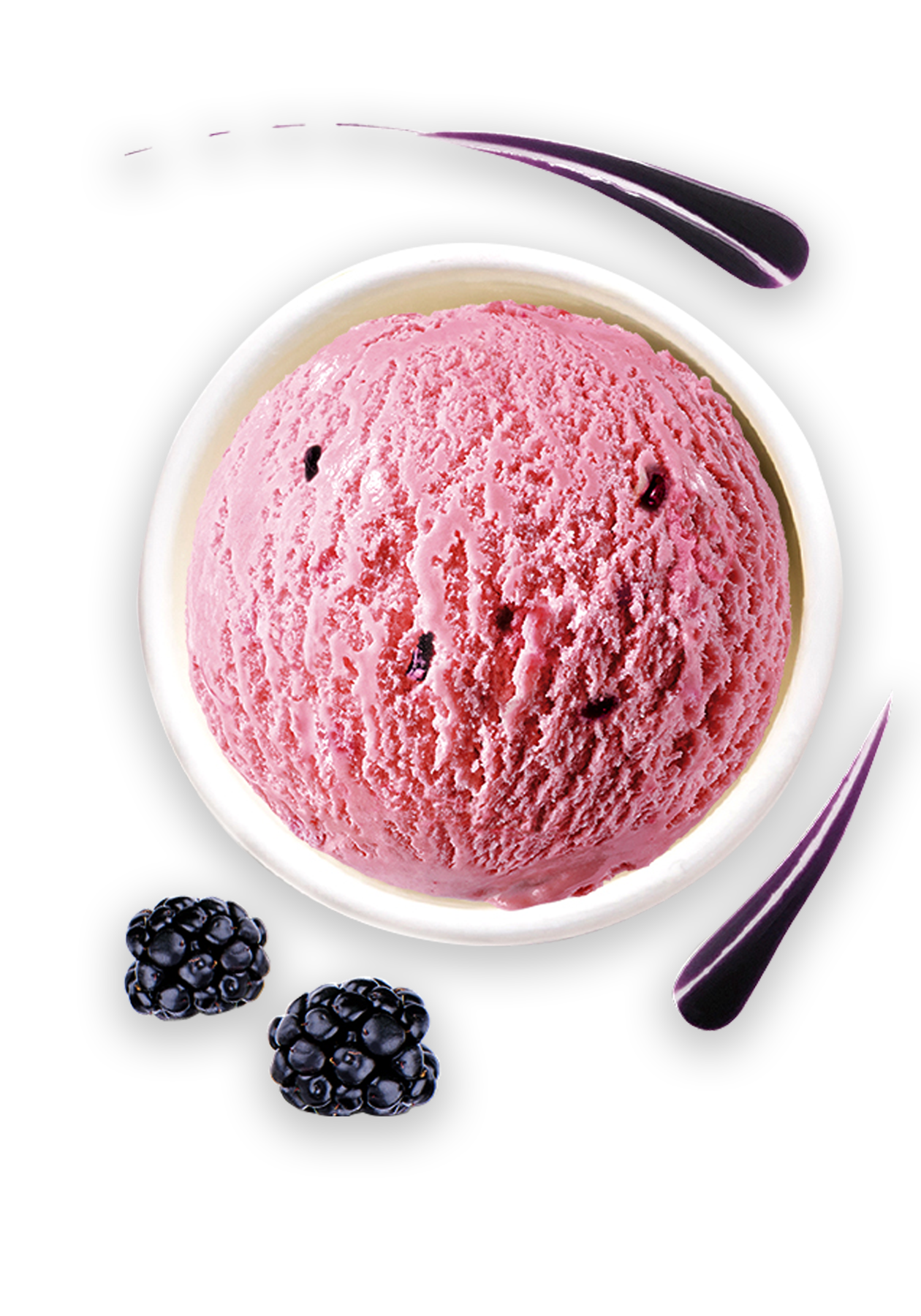 ibaco blackberry flavoured ice cream